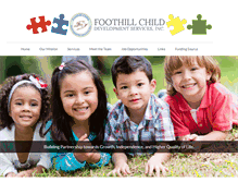 Tablet Screenshot of foothillchild.com